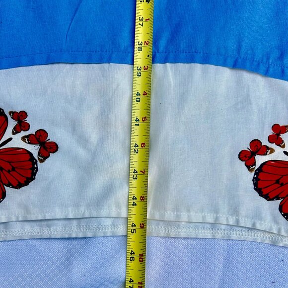 Butterflies in Blue Maxi Dress XL - Picture 3 of 5